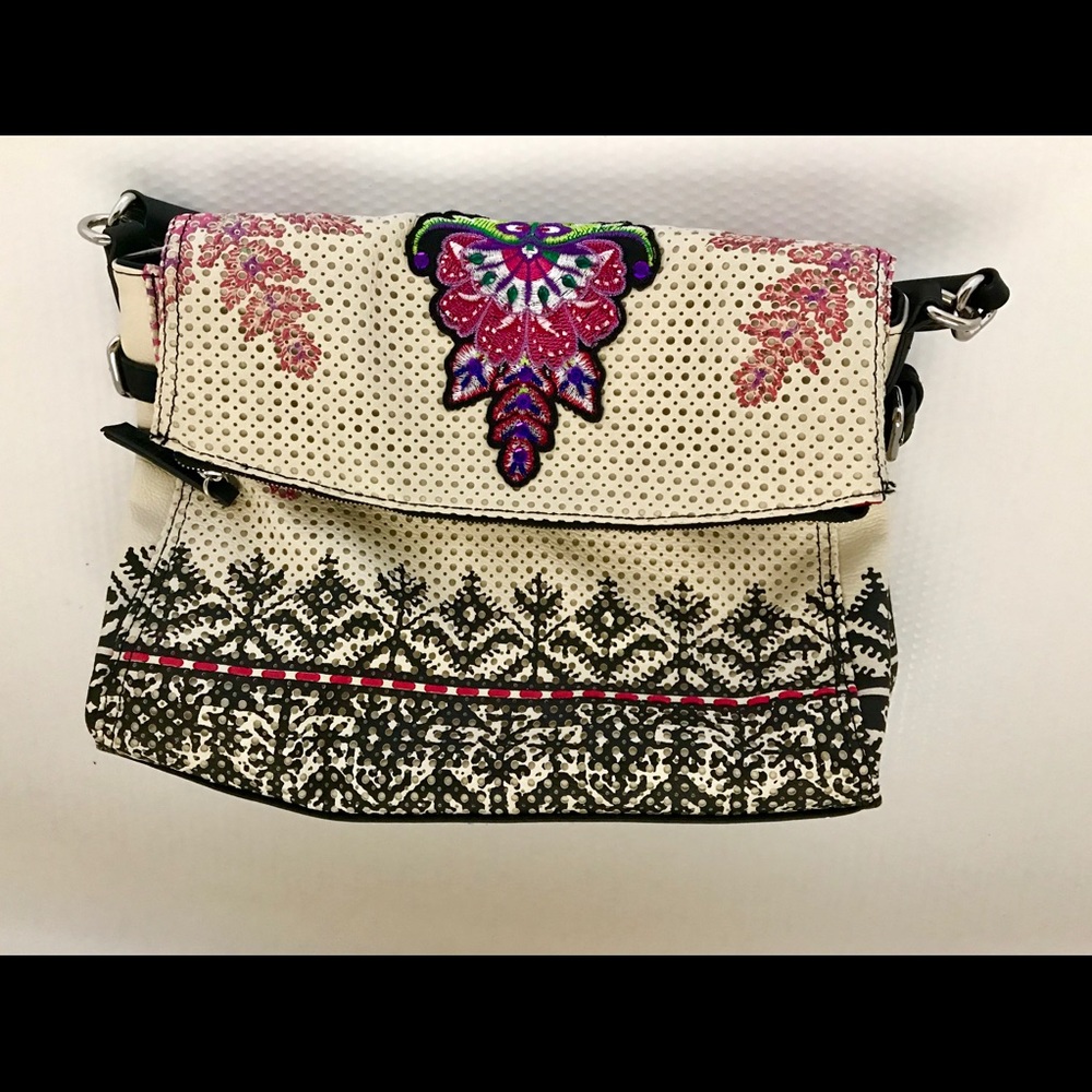 Women Black/beige shoulder bag by Desigual